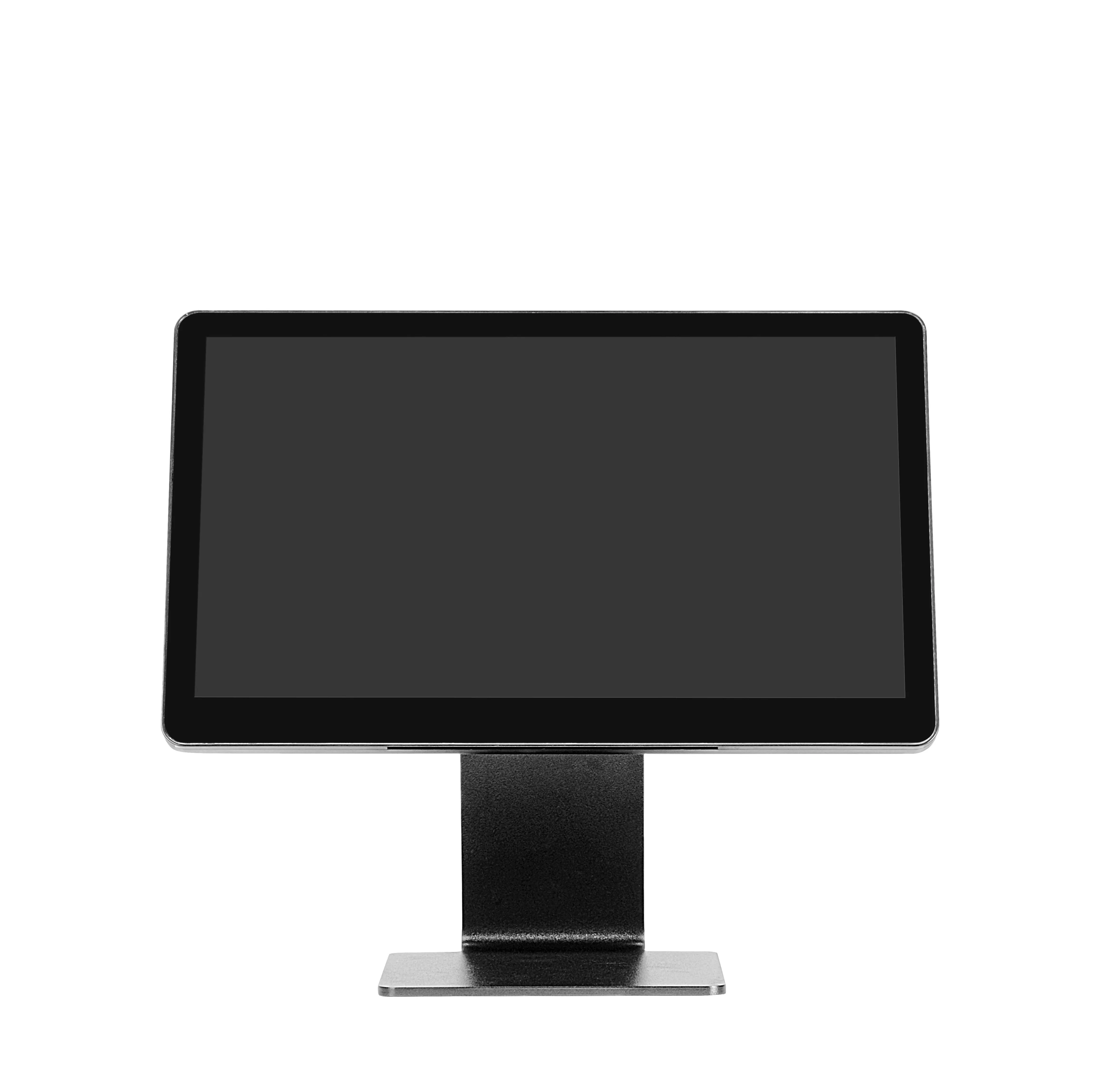 All in one pos  with 15 Inch Touch Screen Monitor Usb Glass Lcd Display For Pos Machine 1920*1080 Resolution