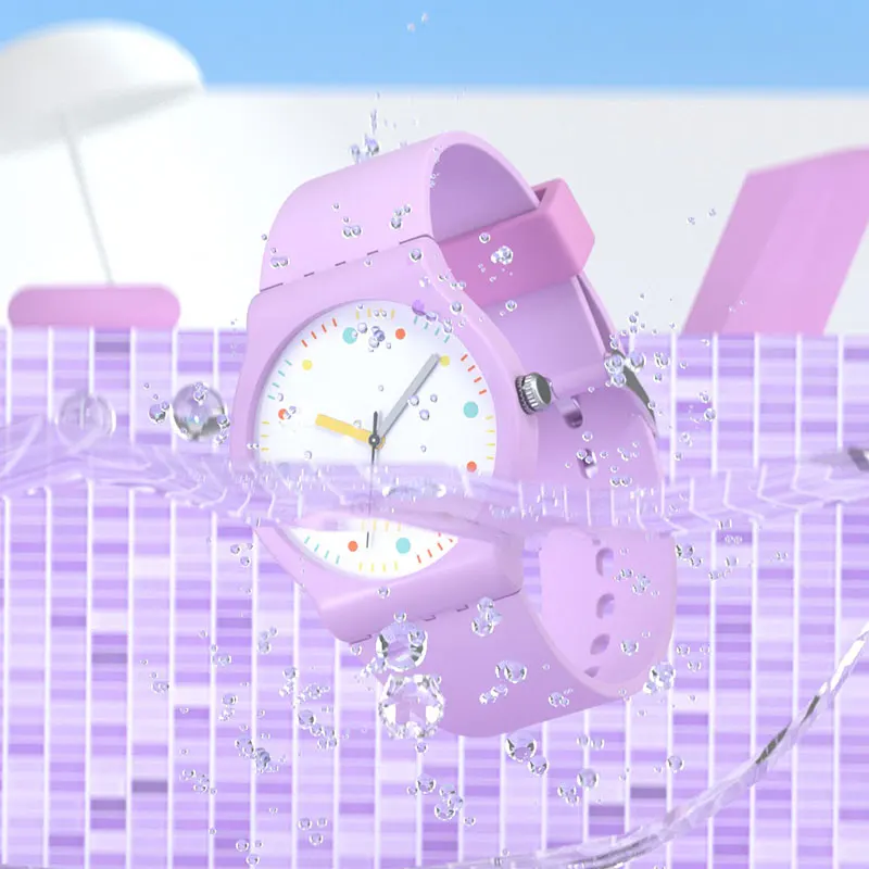 MINGRUI Watch Child Quartz Wristwatch Pu Band Clock Student Digital Time Youth Watch Waterproof Hour