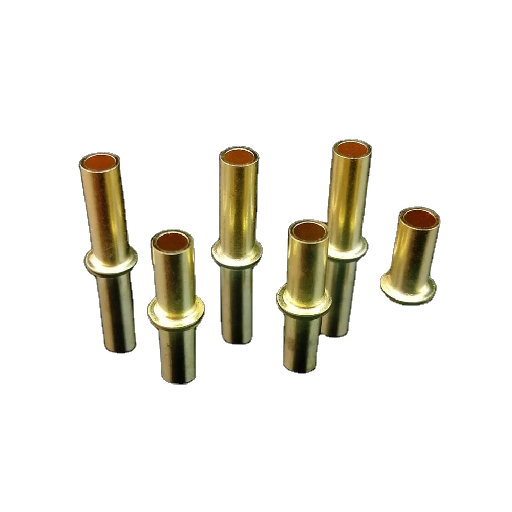 Электрические Полые Латунные контактные заклепки для разъема переключателя PCB