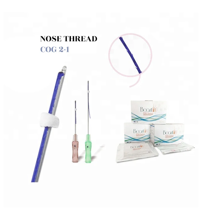 High Quality Face Lift Korean Thread 21g 100mm Cog 4d Hilo De Pdo Thread With Half-Blunt L Cannula