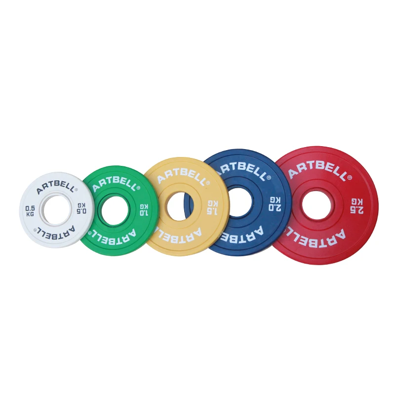 Cast Iron Calibrated Barbell With Weight Plates Set Rubber Urethane Gym Vest Pu Fractional Weight Plates