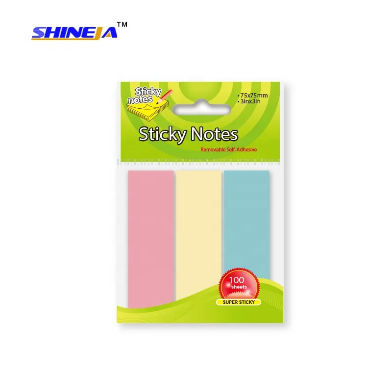 Eco-friendly good quality flag shaped paper page marker sticky notes