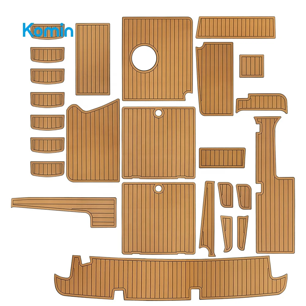 Komin Marine Accessories Faux Teak EVA Foam Boat Deck Flooring