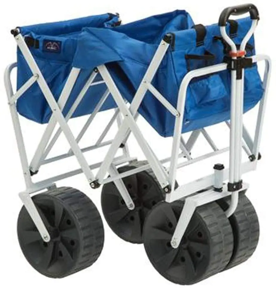 Goldmore Outdoor trailer Heavy Duty Collapsible Folding All Terrain Utility Beach Wagon Cart