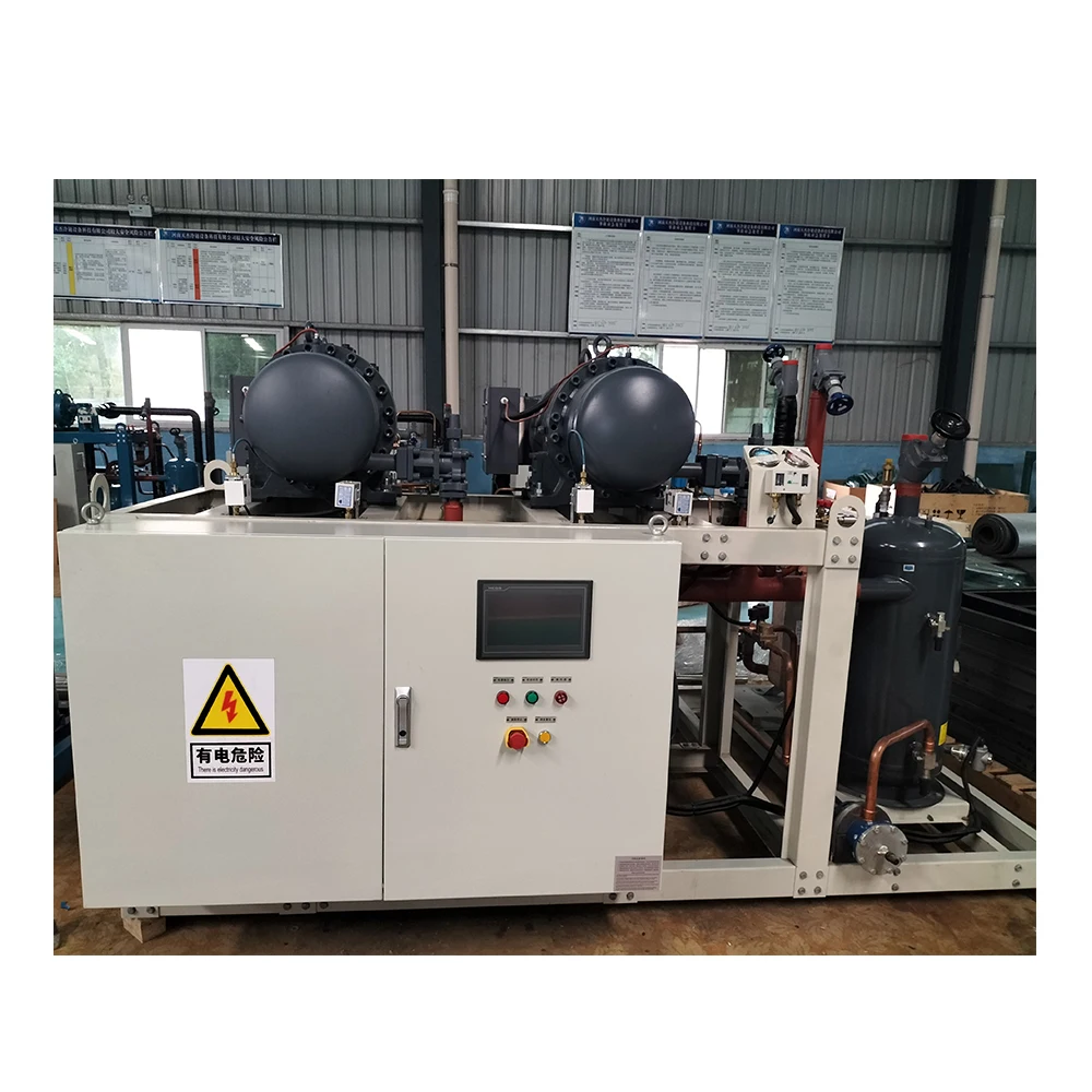 evaporator and condenser for refrigeration 8HP Screw Compressor Units Air Cooled Energy-Saving for Various Refrigerants