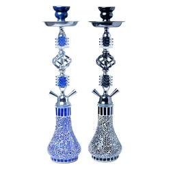 NEW Glass Arab Hookah Shisha Cup Sheesha chicha Smoking Accessories Nargile for Shisha Hookah Set Double Smoke Pipe Shisha