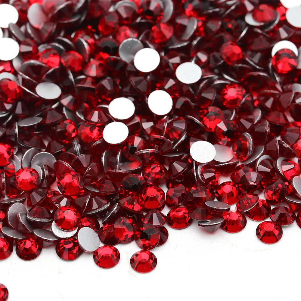 XULIN SS30 288pcs/bag Hyacinth Color Non Hotfix Glass Loose Rhinestone Beads For  Garment Accessories