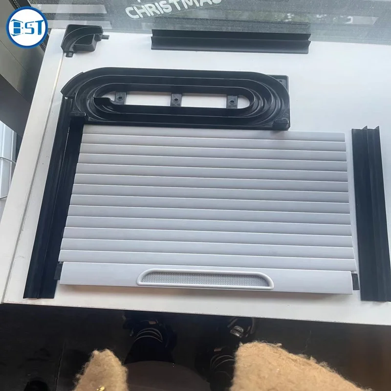 Furniture Plastic roller shutter slat for kitchen pvc abs vertical caravan tambour door for RV