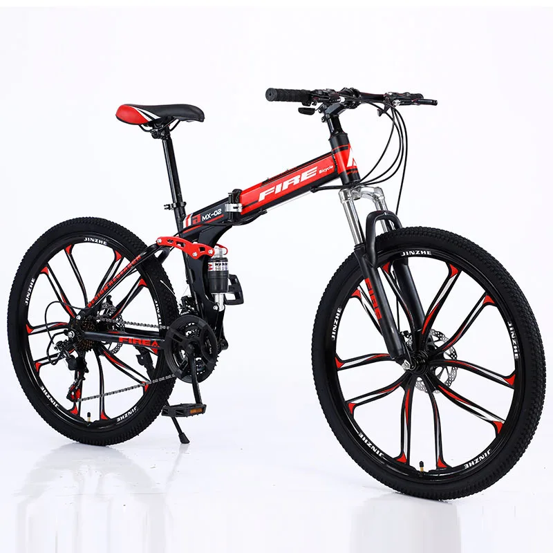 Outdoor Sport High Carbon Steel 26inch Mountain Folding  E Bike