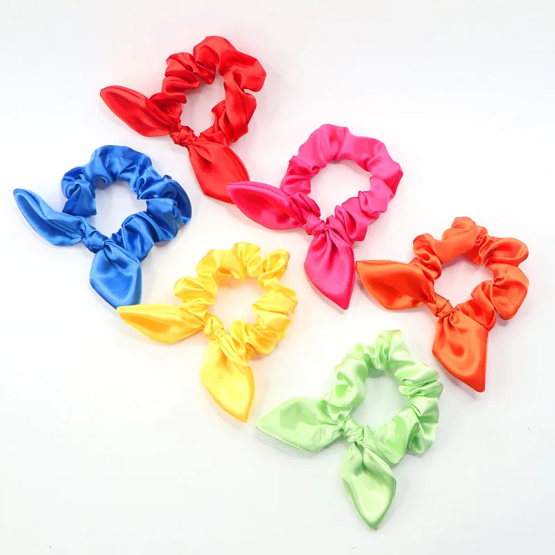 Оптовая продажа, заколки для волос для девочек, праздничные заколки для волос с атласными бантиками