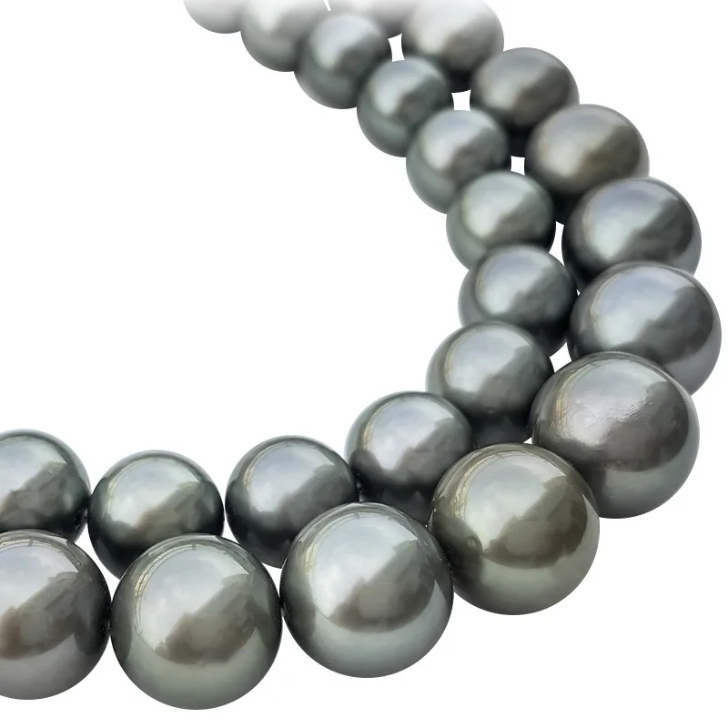 Wholesale Loose 10-15mm Natural Grey Black Seawater Tahitian Pearl With Cheap Price DIY