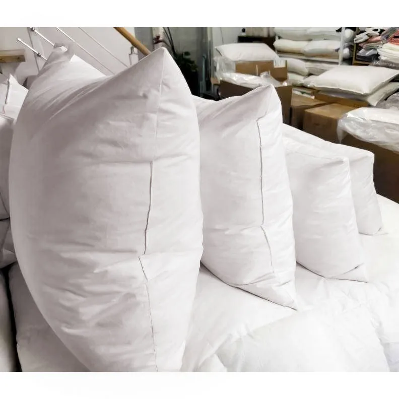 18x18 pillow insert top seller wholesale OEM/ODM luxury goose duck feather down filling  pillow cushion  inners insert 45x45