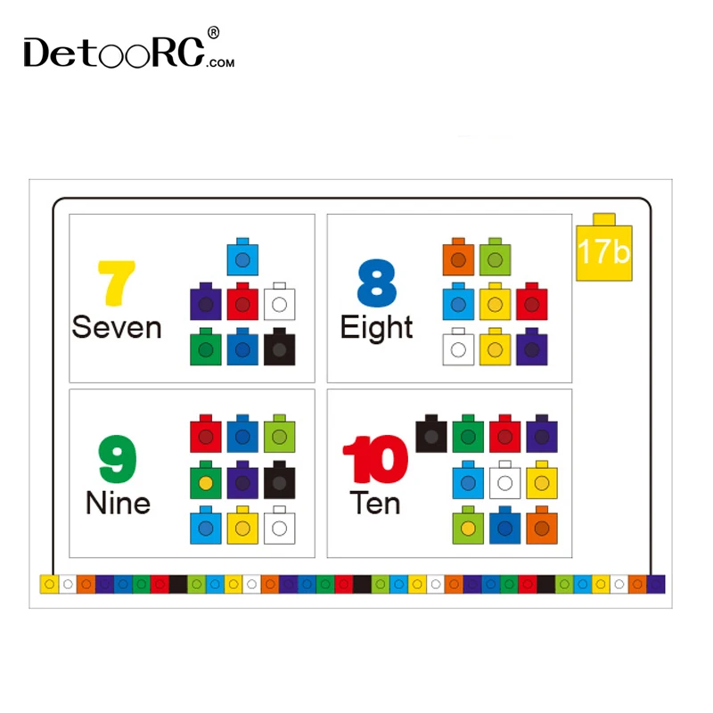 Detoo DIY STEM Educational toys Mathematical cube blocks for kids early learning diy building games