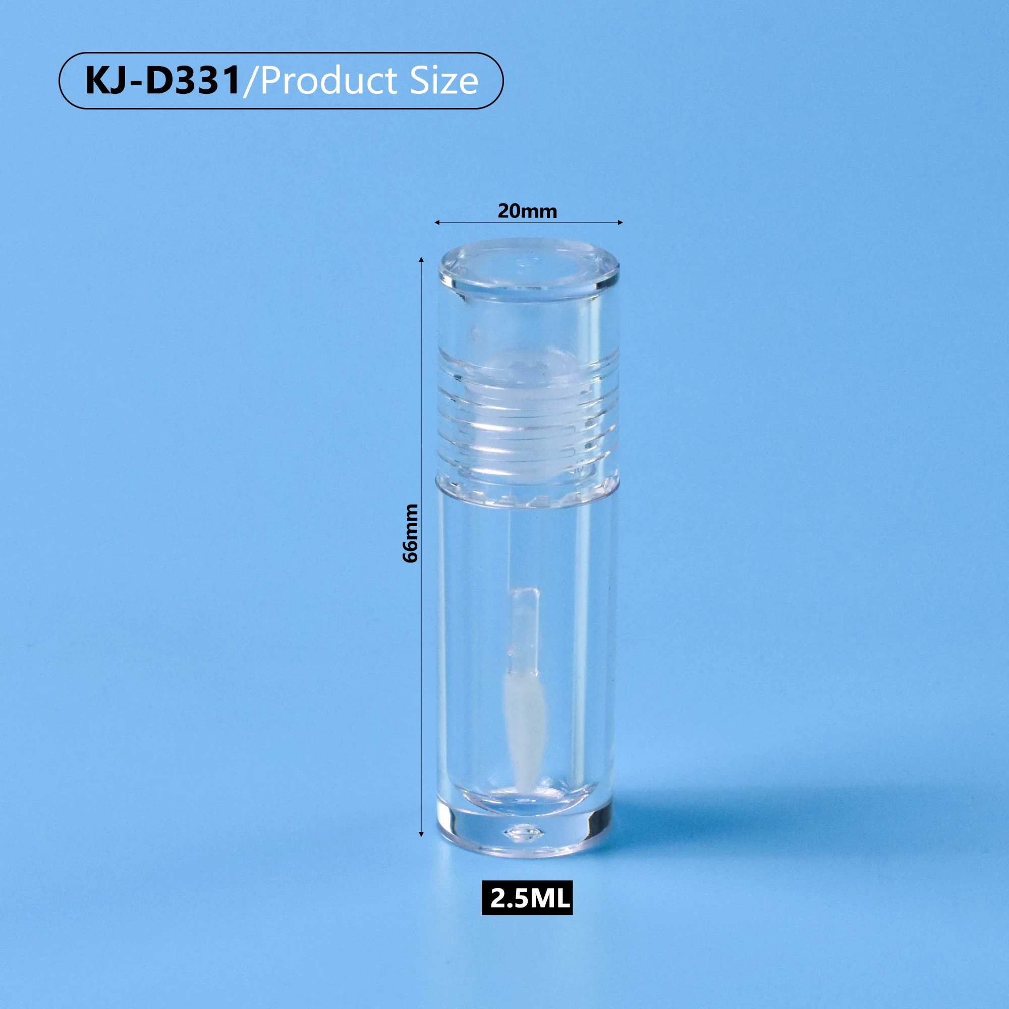 Hot Sell Fully Transparent Empty Tube Lip Gloss Packaging Tubes Oil Custom Logo Lipgloss and