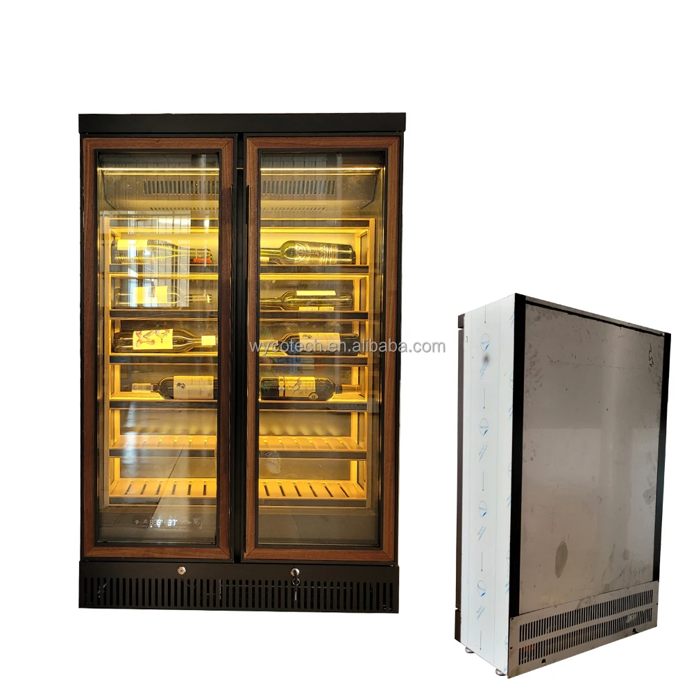 400 глубина заказной нижний Компрессор Охладитель вина из нержавеющей стали Ресторан напиток холодильник коммерческий винный бар холодильник