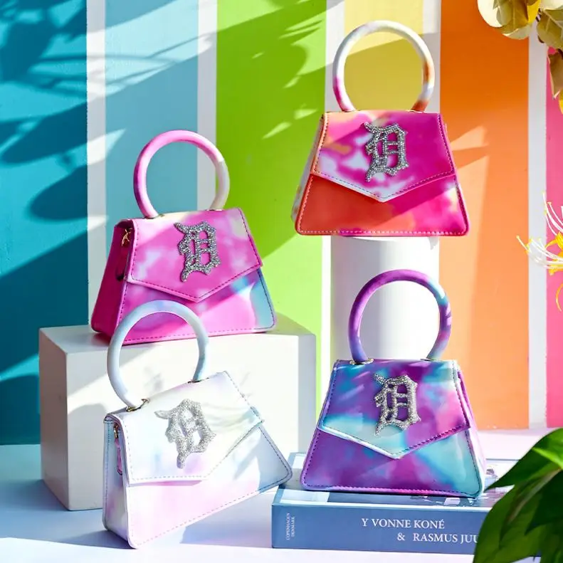 2021 summer Hot Sale Chain rainbow  Tie dye  D  purse Handbags detroit Purse And Handbags Bag For Women