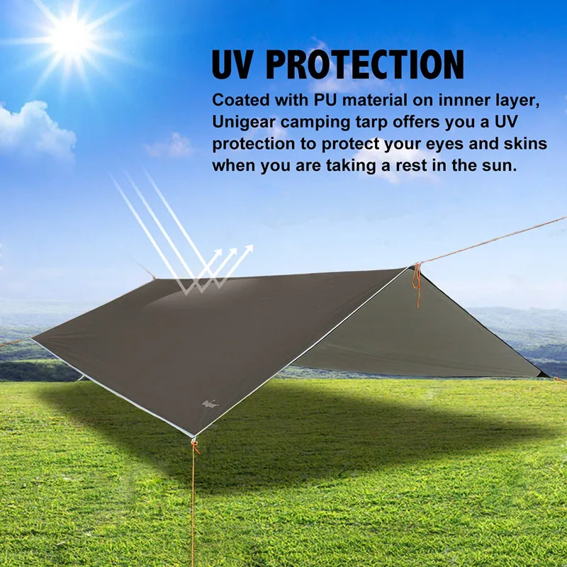 portable lightweight waterproof camping rain ground cover tarp