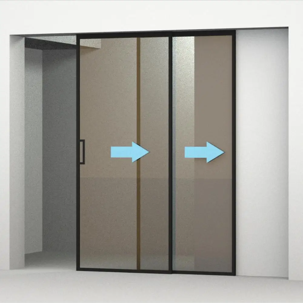 POK Material High Quality Two Panel Linkage Soft Close Synchronize Sliding Door Roller