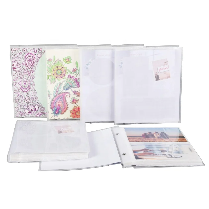 Custom Cover Screw Binding Detachable 4x6 Photo Book Album with Removable Sleeves