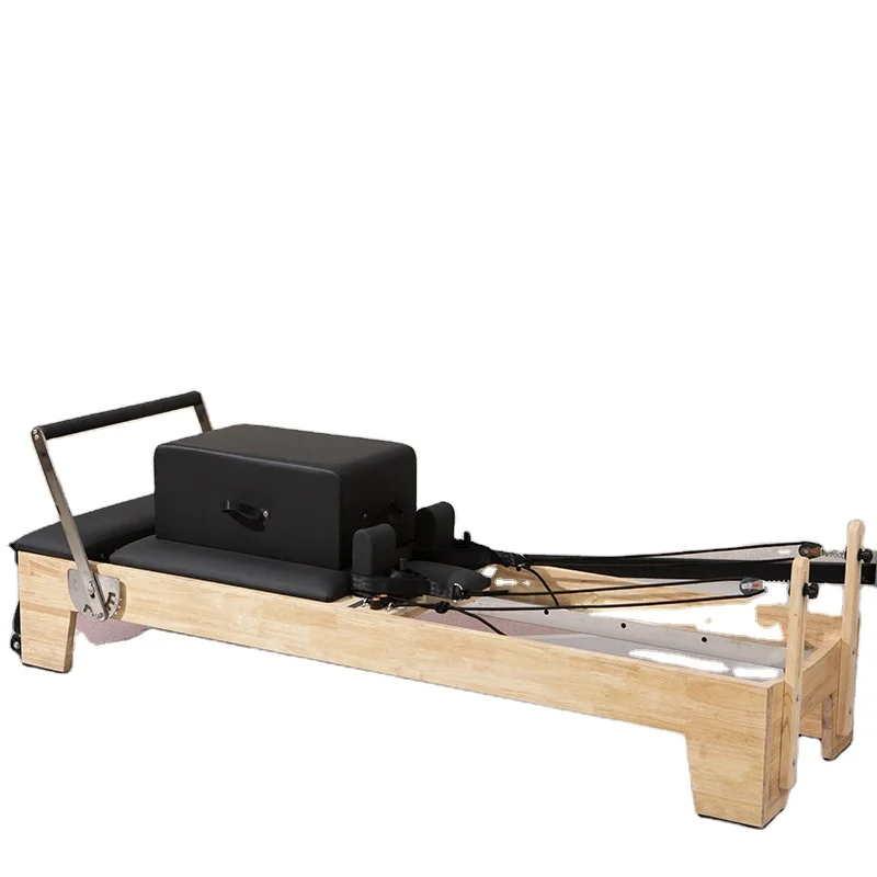 2021 Good Price Fitness Solid Maple Wood Yoga Training Home/Commercial Pilates Reformer With Tower