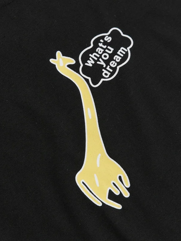 
MGOO Custom Short Sleeve Adult Animal Round Neck Plaid Giraffe Print Men Pajama Set 