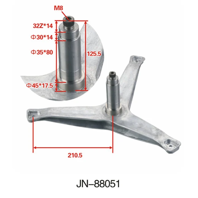 JN-88049 Wholesale High Quality For Washing Machine Drum Shaft Spider