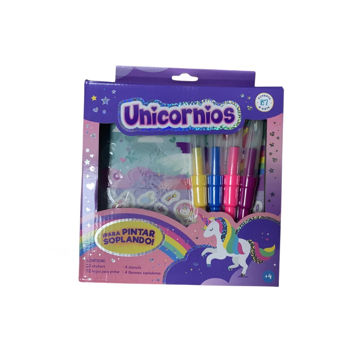 kids cartoon painting drawing unicorn marker sticker set school Stationery Set for kids