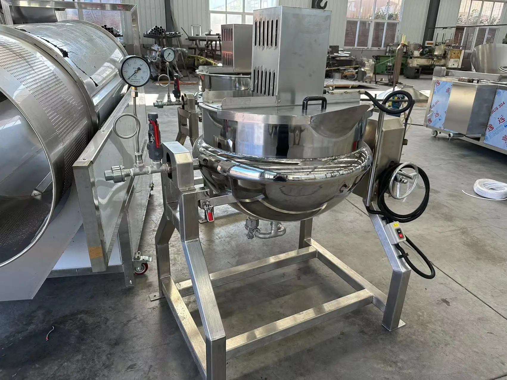 Chili Sauce Jacketed Pot /Jam Making Production Line For Sale