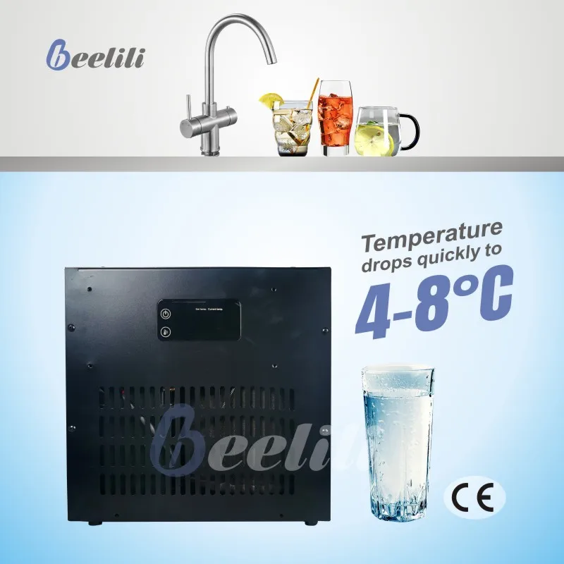 Beelili 4L охладитель воды под раковиной охладитель охлаждающей воды под раковиной диспенсер для воды компрессор для дома