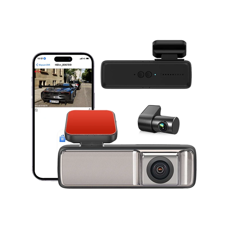 Dual Real 2K double recorder dash cam black box 160 wide angle lens back 1K resolution WiFi car DVR source factory manufacturer