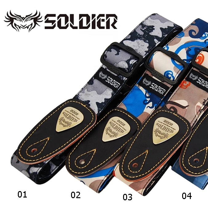 Flower pattern guitar belt OEM guitar straps