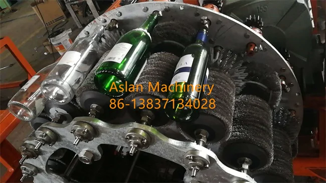 milk bottle washer/beer bottle cleaning machine/glass bottle label brush cleaning machine