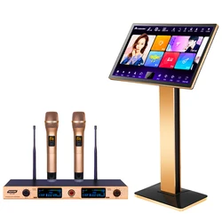 Karaoke Player Touch Screen 6TB  with Wireless Microphone Professional KTV Karaoke Machine Juke Box Karaoke Machine System