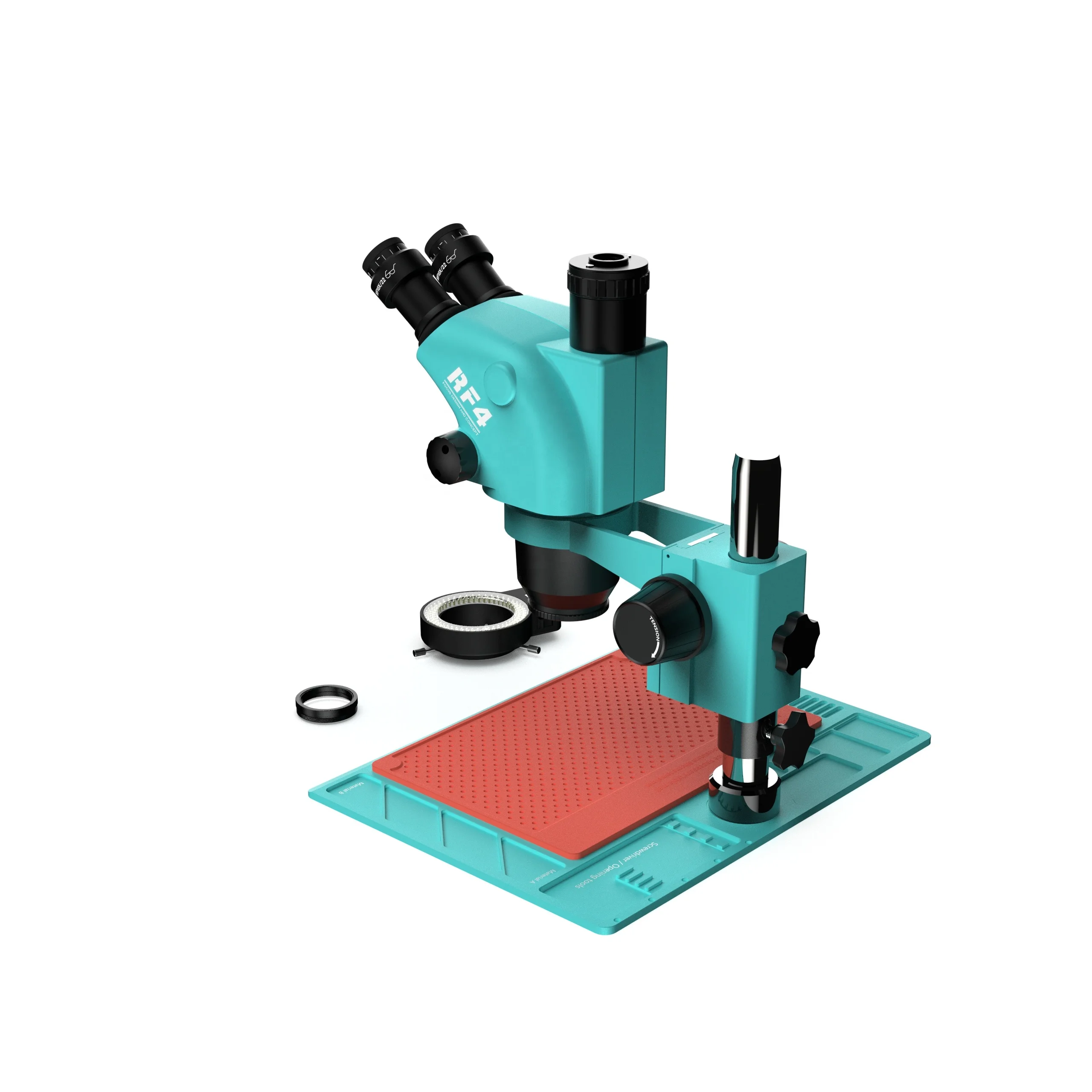 RF4 Microscope Optical instruments Stereo microscope With Anti-static Maintenance Pad microscope for repairing