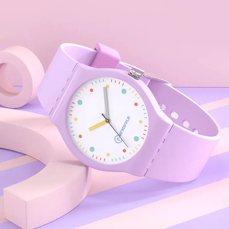 MINGRUI Watch Child Quartz Wristwatch Pu Band Clock Student Digital Time Youth Watch Waterproof Hour