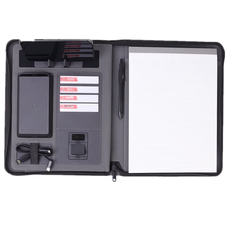 2025 Luxury gift Birthday Gifts for Men Smart note book  USB charge Agenda Planner Notepad Diary Notebook Portfolio Power Bank