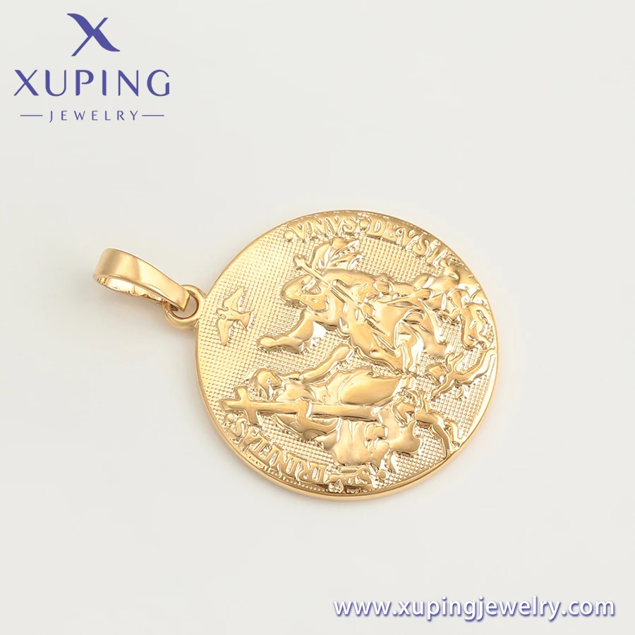 A00556763 Xuping ювелирные изделия 18K позолоченный Шарм изысканная атмосфера мода кулон ожерелье религиозный