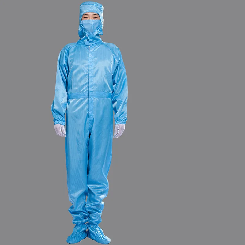 S-6XL Reusable ESD Coverall Class 100 class 1000 Cleanroom Clothes