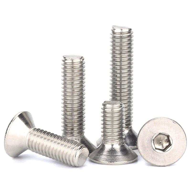 Chinese factory Stainless steel 304 316 countersunk head hexagon socket bolt and nut