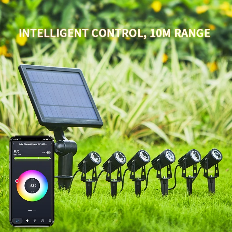 Yunduo waterproof led landscape outdoor garden spotlight solar garden spot light solar spike spotlights