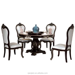 Роскошный Деревянный резной обеденный стол, набор из 6 стульев, мебель для столовой, 1 шт.