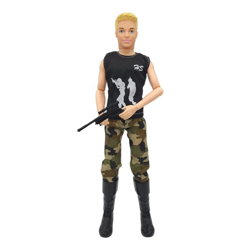 Custom 11.5 inch DIY handmade fashion camouflage uniform doll clothes For Kids
