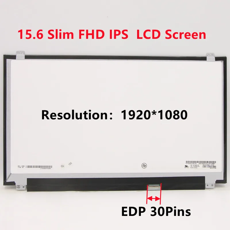NV156FHM-N42 N41 LP156WF4 LP156WF6 SPK1 SPK3 SPK6 15.6 Slim 30pin Full HD FHD IPS LCD Panel Matrix Laptop Screen Replacement