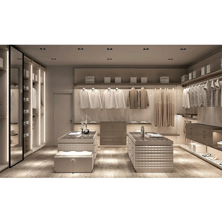 Modular modern design plywood melamine mdf wardrobe master room closet furniture