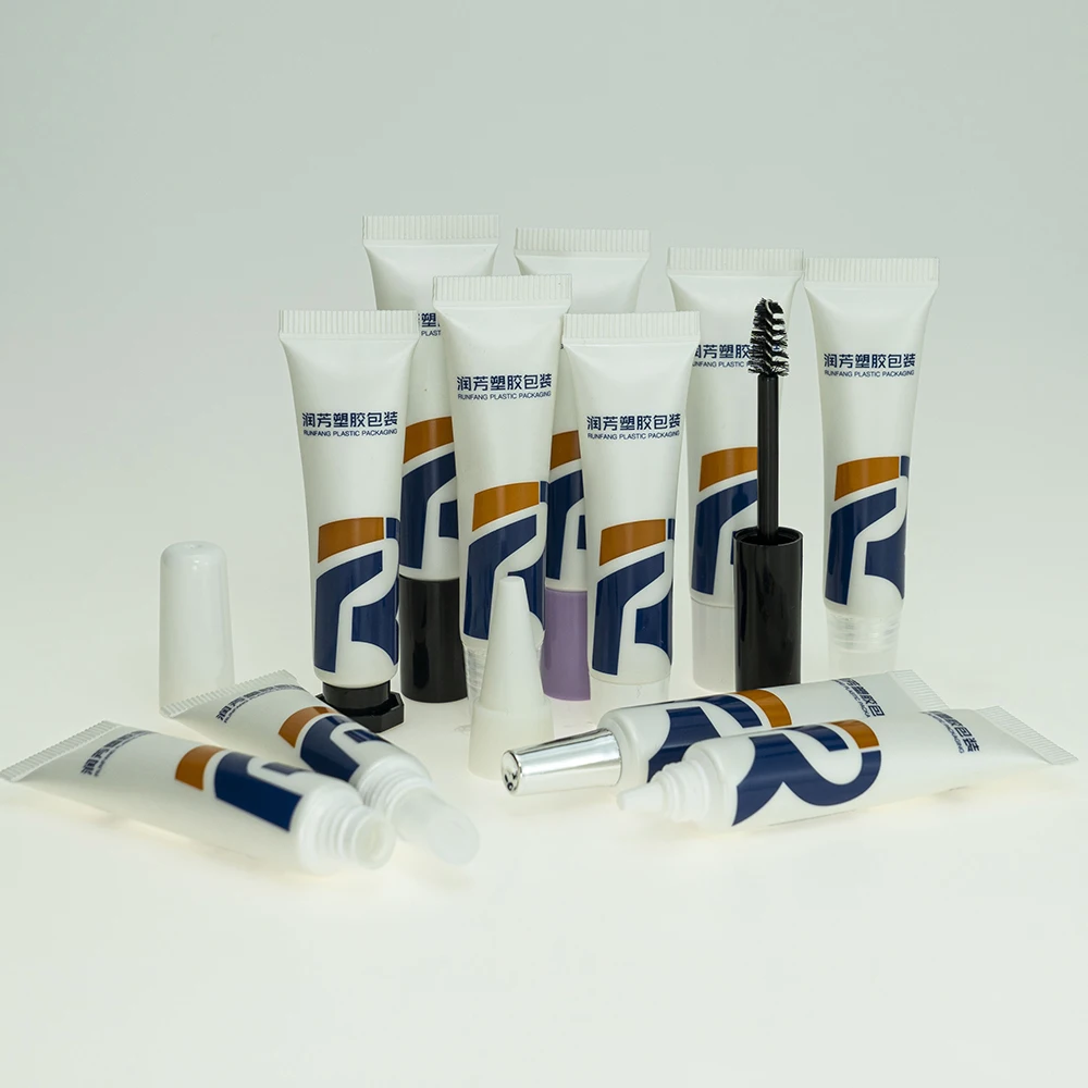 Factory Sale High Quality Color Custom Plastic Empty Squeeze Lip Gloss Tubes Soft Mascara Tube PE Cosmetic Packaging Tube