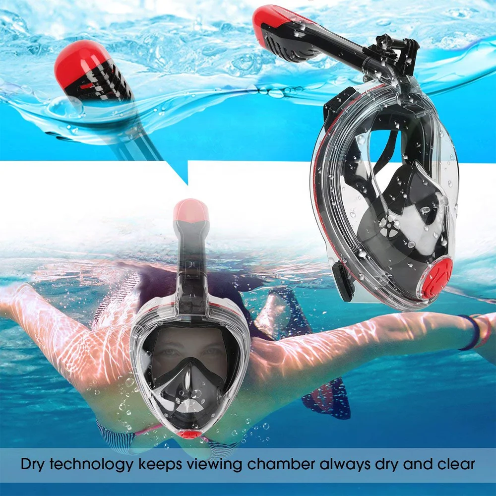 Orsen Underwater Scuba Anti Fog Free Breath Full Face Diving Snorkel Mask Anti-Uv Kids Swim Mask For Children