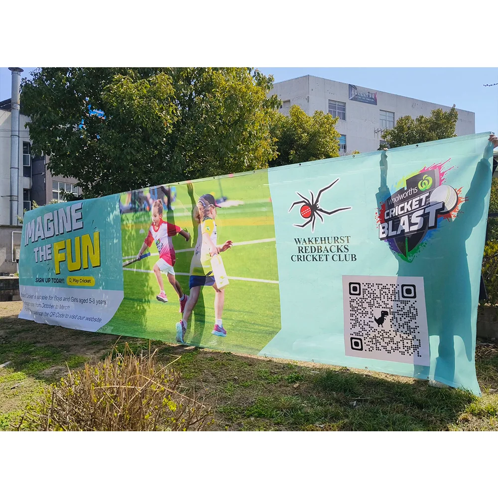 Building Fence Outdoor Banner Large Format Fireproof Perforated Vinyl Mesh Banner for Professional Manufacturer