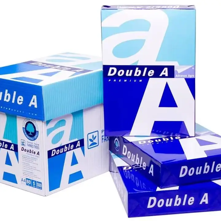 China Factory Oem 70gsm 75gsm 80gsm 100% Woodfree A4 A3 Copy Paper Box 500 Sheets Ream 5 Reams Box Office Art Paper