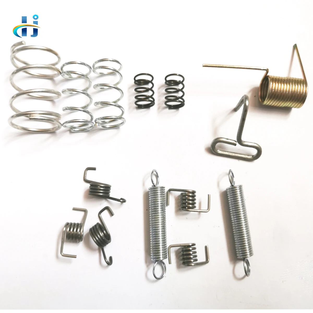 Black Powder Coated High Strength Electrical Equipment Using Helical Coil Torsional Springs Constant Force Steel Coil Strip