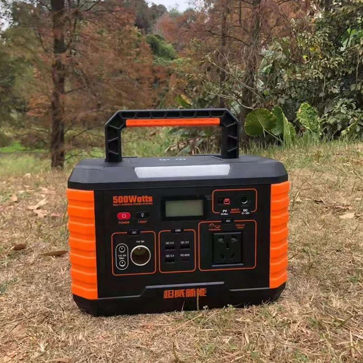 Amazon hot selling portable power station for camping 500w solar laptop phone charging